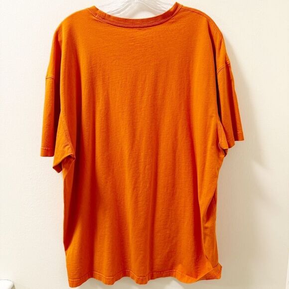 Adidas Men’s XL Orange T-Shirt – Minimal Logo Graphic - Picture 2 of 4